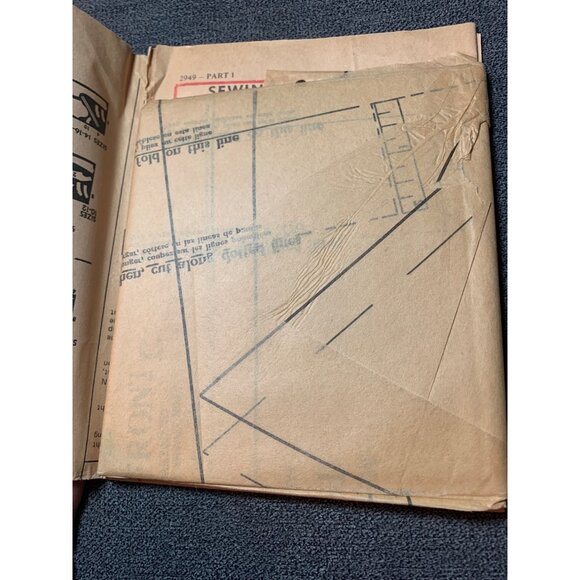 Vintage McCalls 2949 Sewing Pattern 1970s Dress Or Tunic Size 10 uncut - Picture 3 of 5